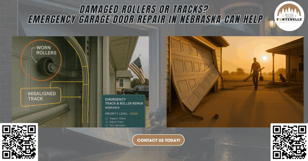 Damaged Rollers or Tracks? Emergency Garage Door Repair in Nebraska Can Help