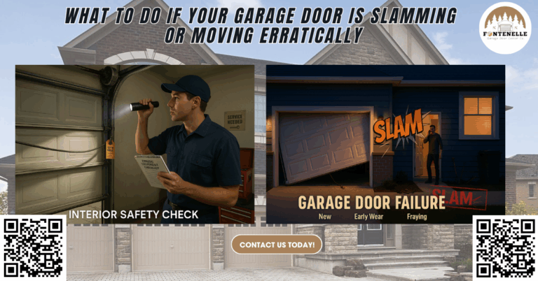 What to Do If Your Garage Door Is Slamming or Moving Erratically - Fontenelle Garage Door Center Co.