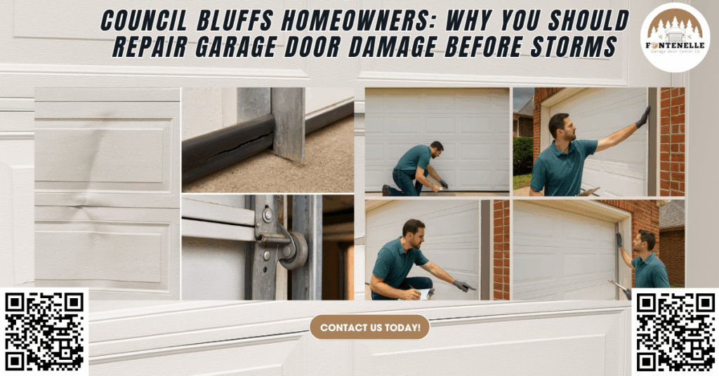 Council Bluffs Homeowners: Why You Should Repair Garage Door Damage Before Storms - Fontenelle Garage Door Center Co.